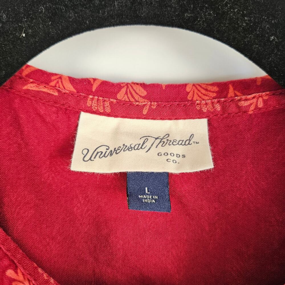 Universal Thread Large Button Down Blouse Boho Em… - image 6